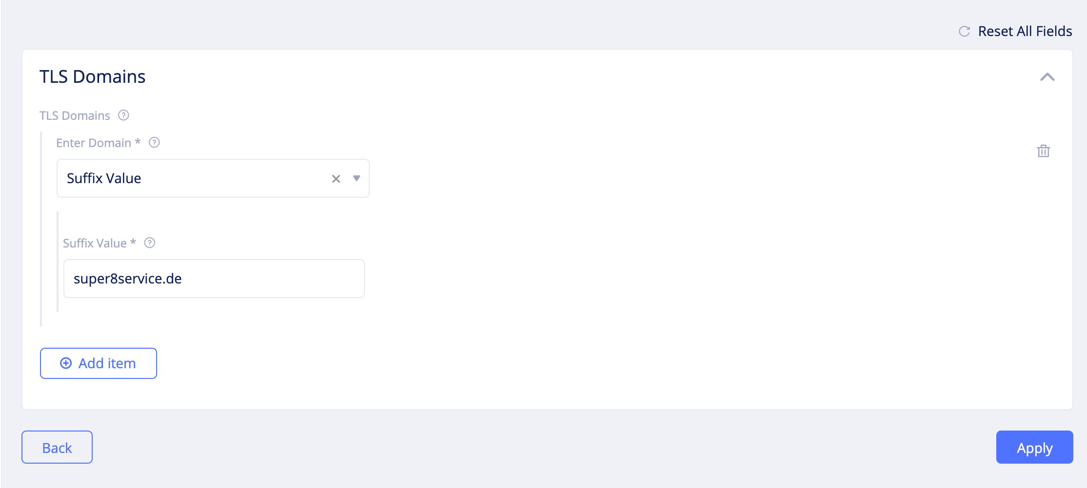 Figure: Forward Proxy Policy TLS Deny Configuration