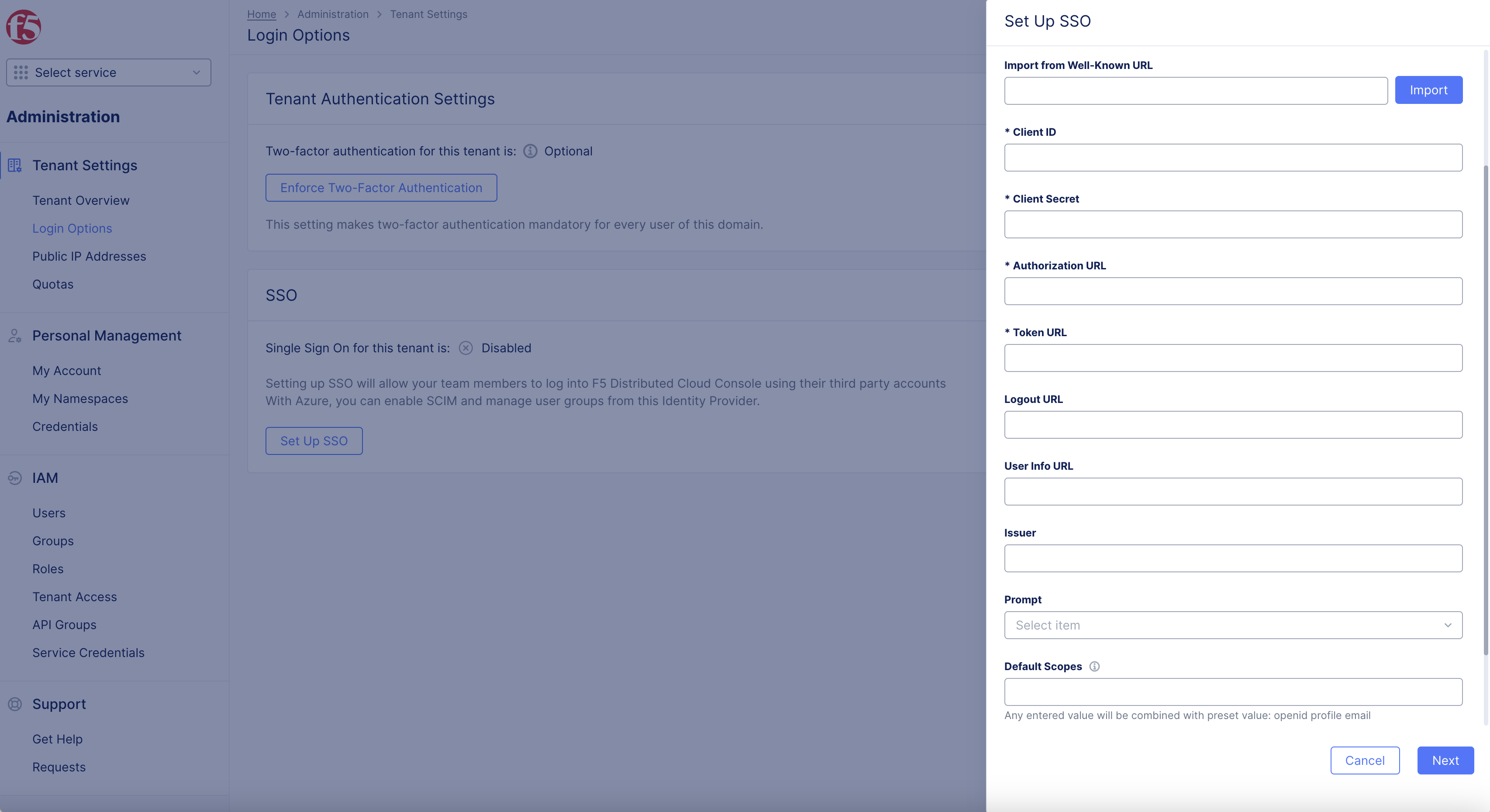 Figure: Default Scopes