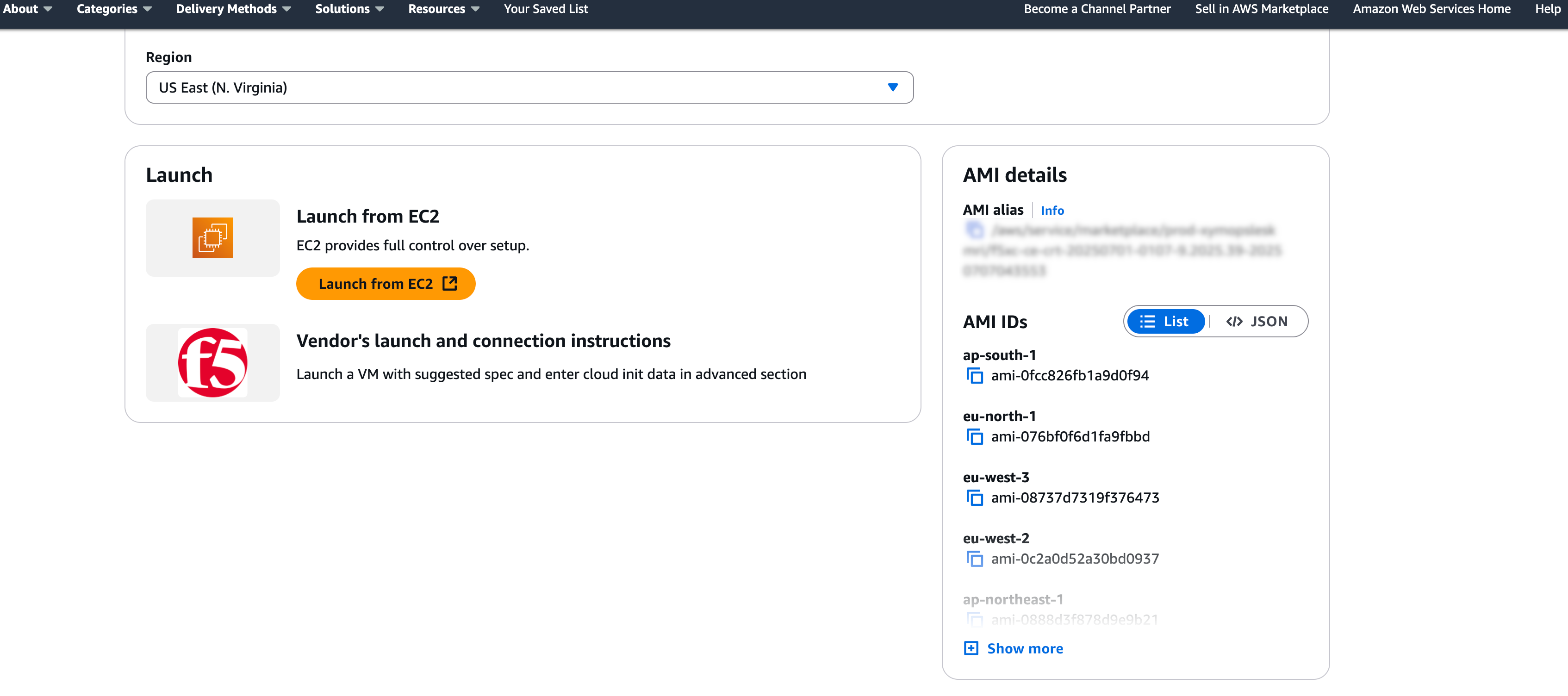 Figure: Launch Instance From EC2 Console