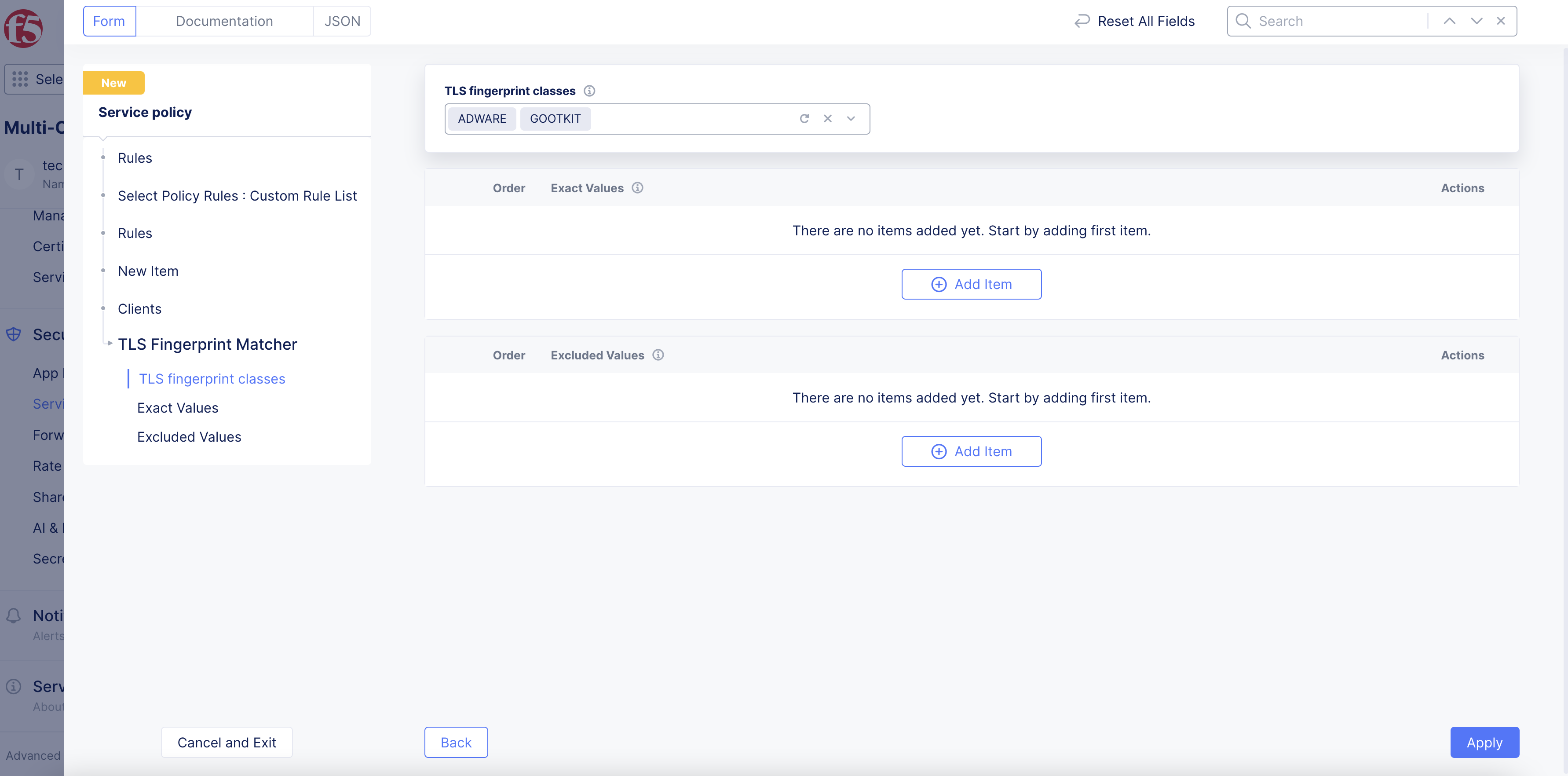 Figure: TLS Fingerprint Classes
