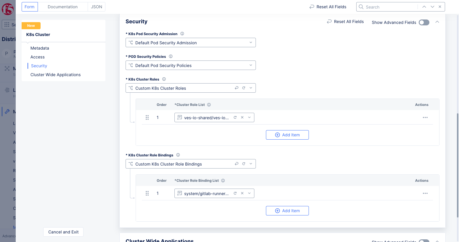 Figure: K8s Cluster with Role and Role Binding